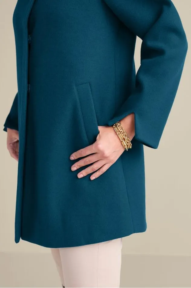 Women Rachel Swing Coat Sailor Blue Soft Surroundings Jackets and Coats Women Rachel Swing Coat Sailor Blue Soft Surroundings Jackets and Coats