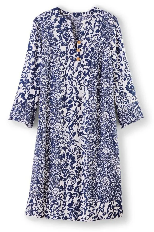 Women Raven Dress Ink Tapestry Navy Soft Surroundings Dresses Women Raven Dress Ink Tapestry Navy Soft Surroundings Dresses