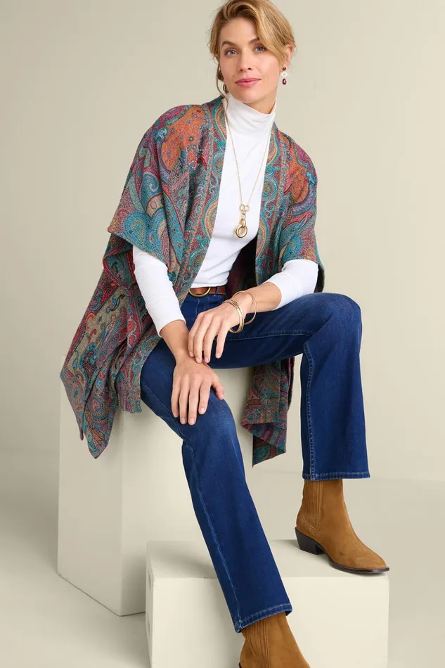 Women Rhea Woven Kimono Wrap Multi Soft Surroundings Scarves and Wraps Women Rhea Woven Kimono Wrap Multi Soft Surroundings Scarves and Wraps