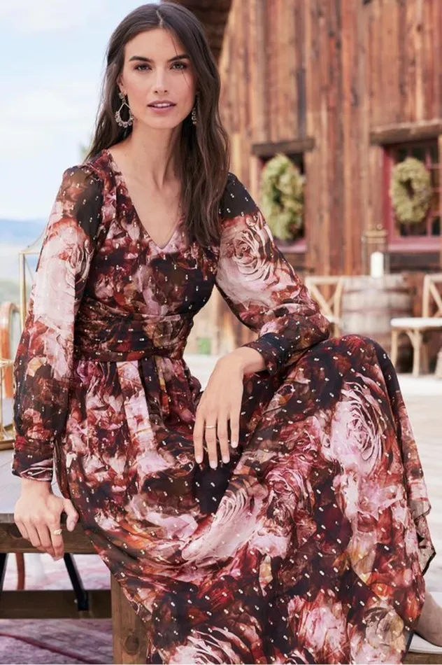 Women Rina Silk Dress Multi Floral Soft Surroundings Dresses Women Rina Silk Dress Multi Floral Soft Surroundings Dresses