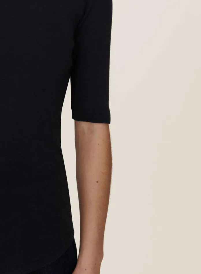Womens Earth YMC Earth Charlotte ShortSleeved TShirt Navy