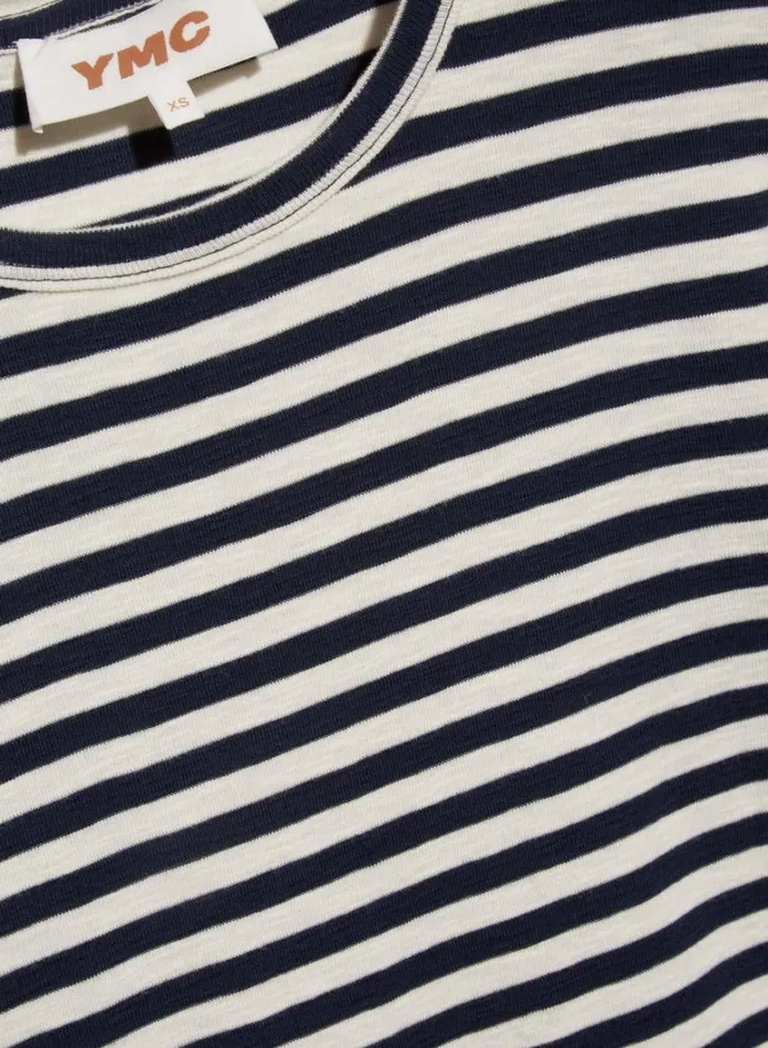 Womens Earth YMC Earth Charlotte ShortSleeved TShirt Navy White