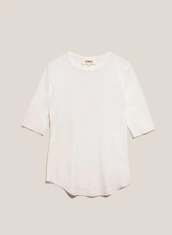 Womens Earth YMC Earth Charlotte ShortSleeved TShirt White