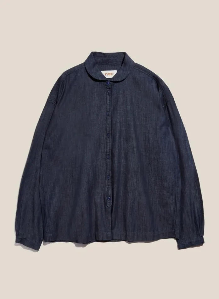 Womens Earth YMC Earth Marianne Denim Shirt Dark Indigo