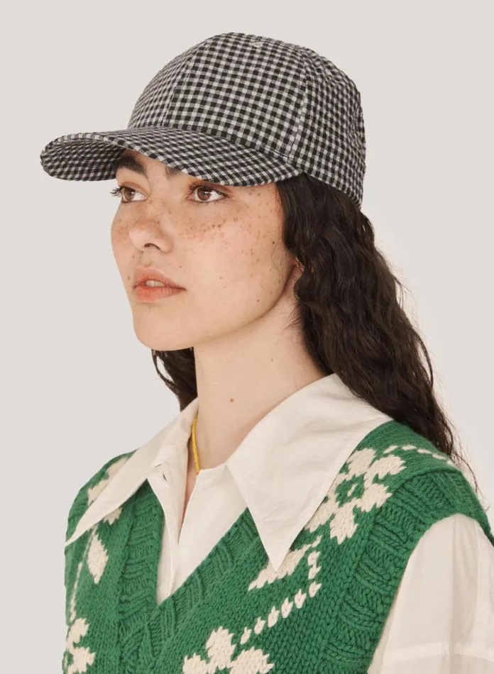 Womens Hats YMC Baseball Cap Black Multi