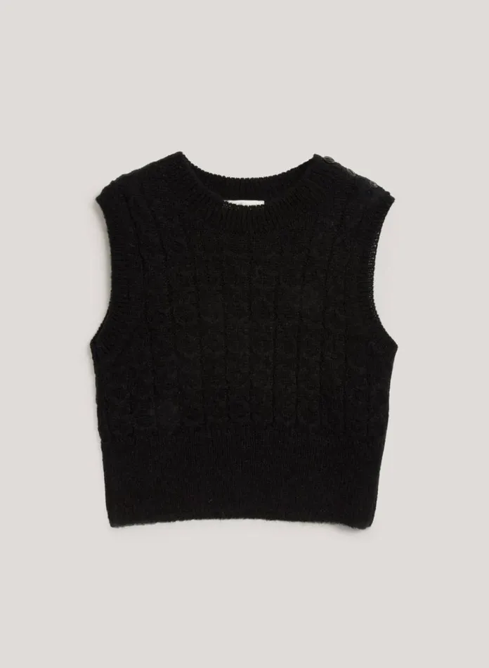 Womens Knitwear YMC Farrow Knit Black