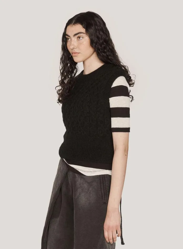 Womens Knitwear YMC Farrow Knit Black