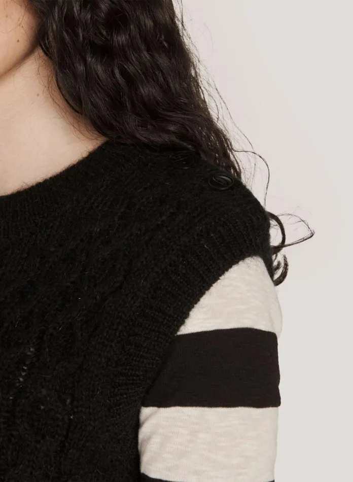 Womens Knitwear YMC Farrow Knit Black