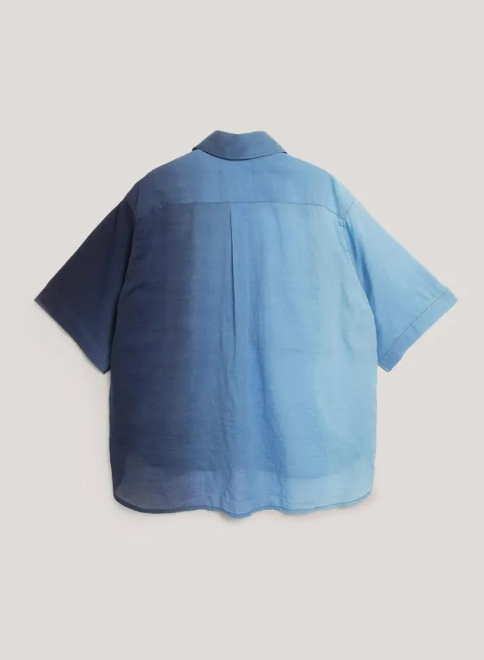 Womens Shirts YMC Eva Shirt Blue
