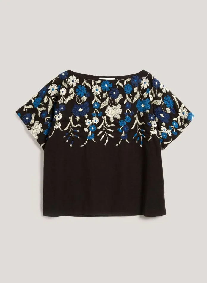 Womens Shirts YMC Magnolia Top Black Multi