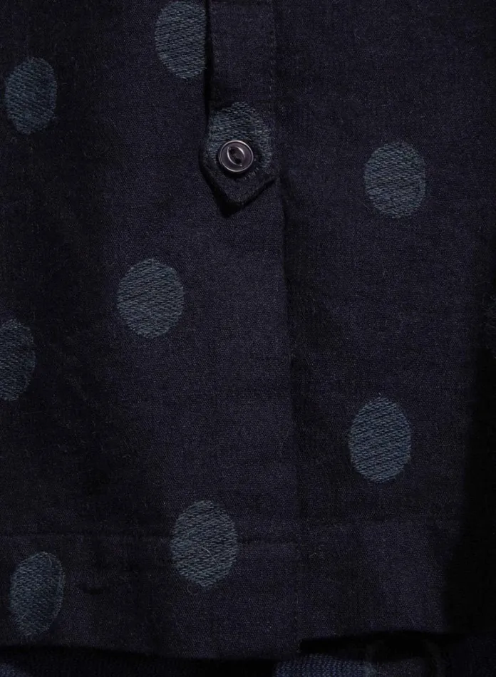 Womens Shirts YMC Marianne Jacquard Shirt Indigo