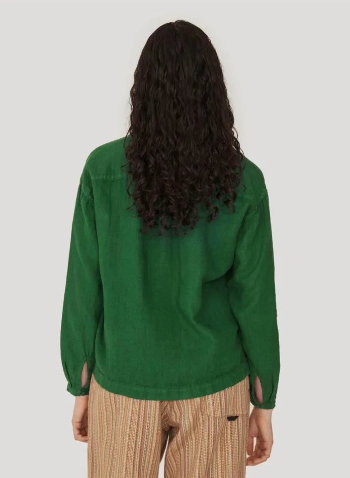 Womens Shirts YMC Marianne Shirt Green