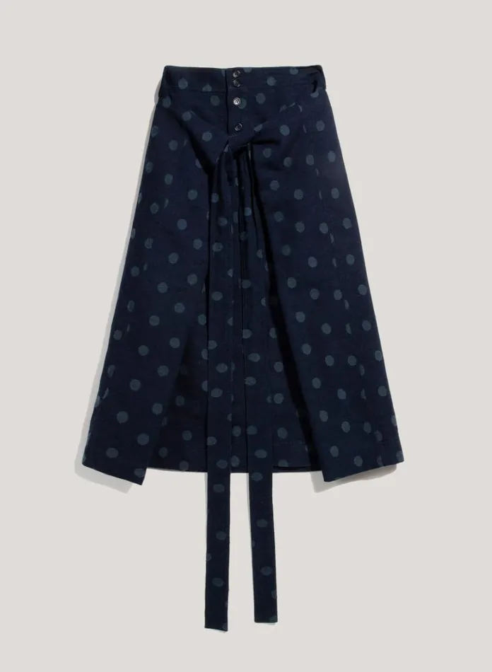 Womens Shorts and Skirts YMC George Jacquard Skirt Indigo