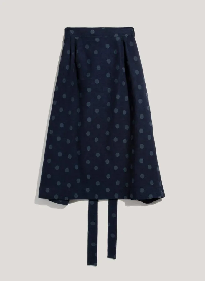 Womens Shorts and Skirts YMC George Jacquard Skirt Indigo