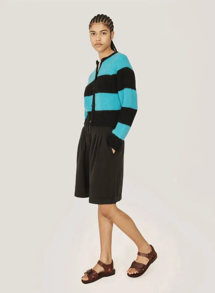 Womens Shorts and Skirts YMC Long Walking Short Black