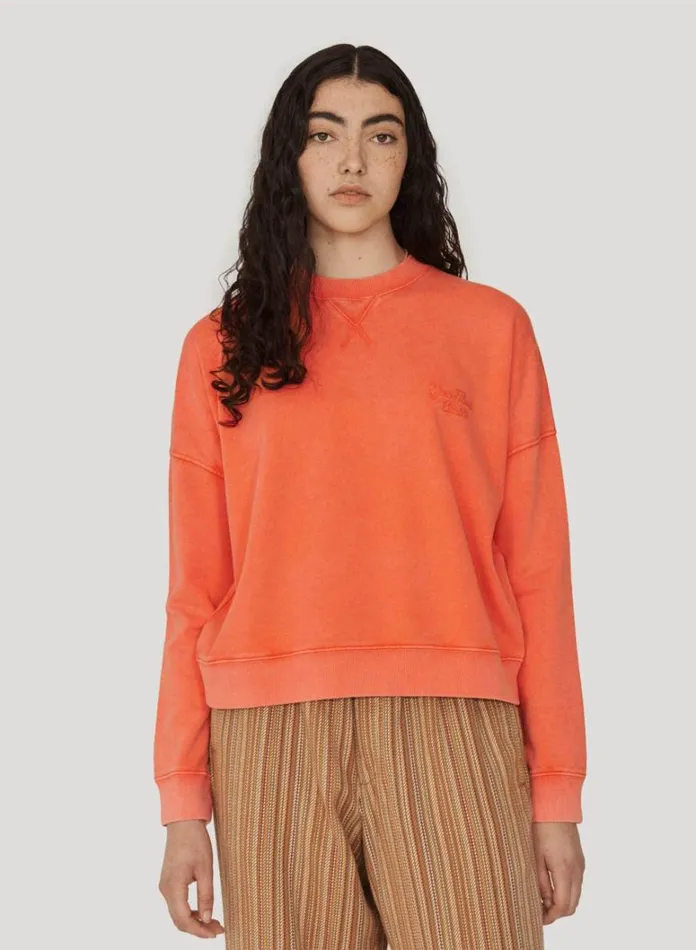 Womens Sweatshirts YMC Almost Grown Sweatshirt Orange