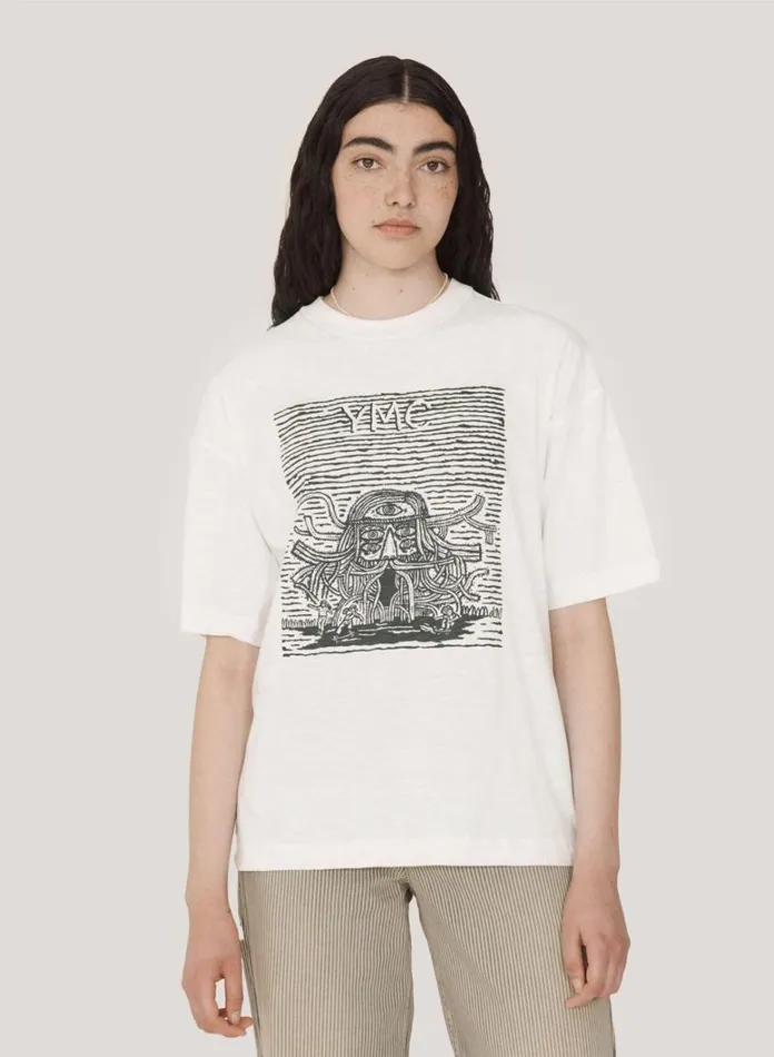 Womens TShirts YMC Mystery Machine T Shirt White