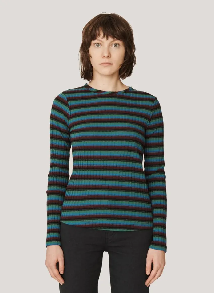 Womens TShirts YMC Raindrops Cotton Stripe Top Multi
