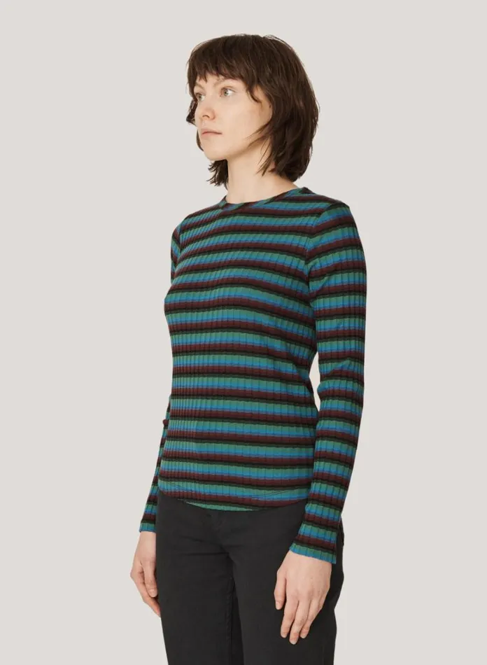 Womens TShirts YMC Raindrops Cotton Stripe Top Multi