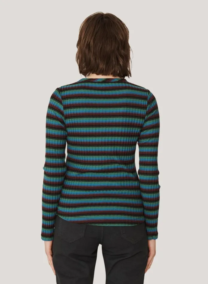 Womens TShirts YMC Raindrops Cotton Stripe Top Multi