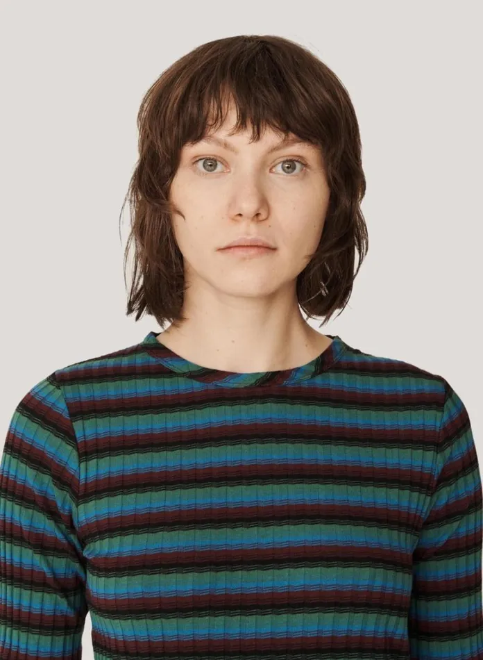 Womens TShirts YMC Raindrops Cotton Stripe Top Multi