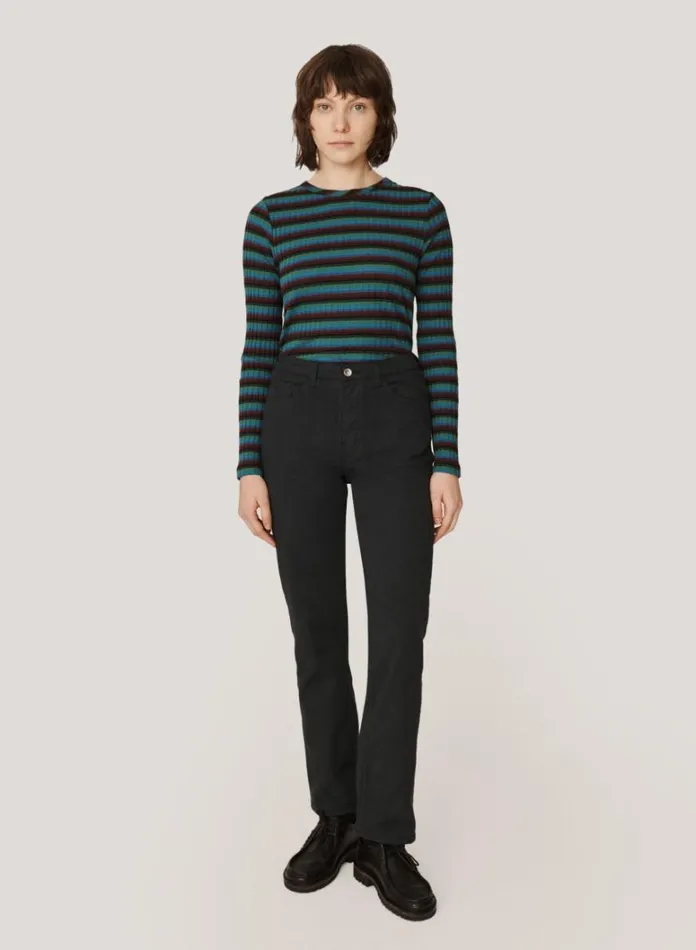 Womens TShirts YMC Raindrops Cotton Stripe Top Multi