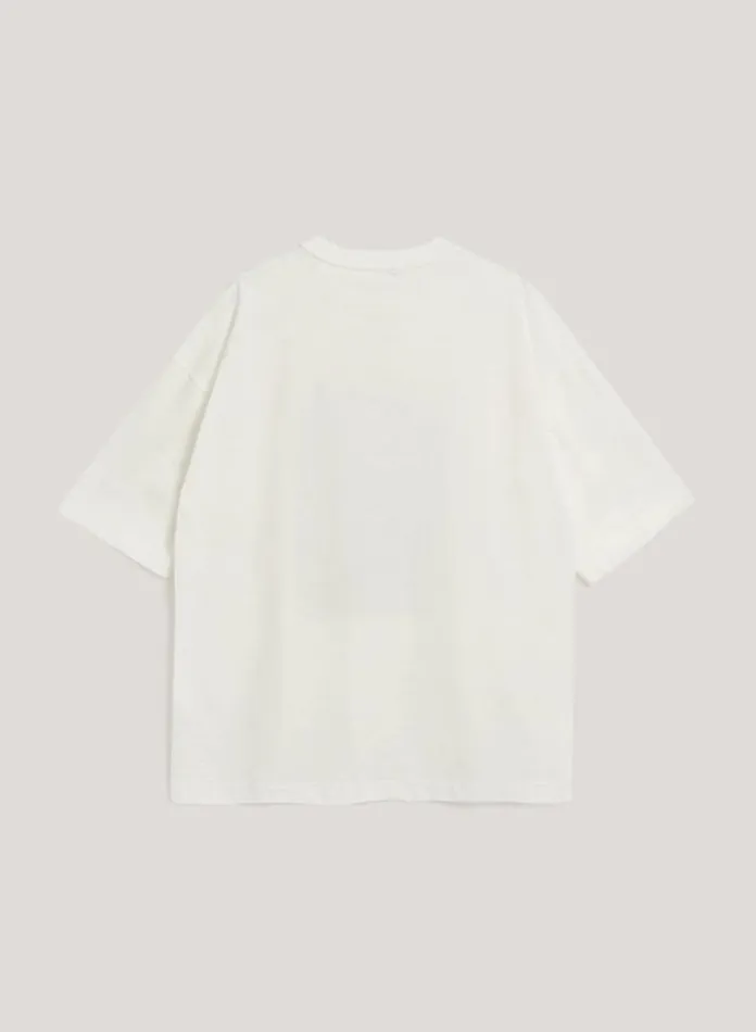Womens TShirts YMC Smile T Shirt White