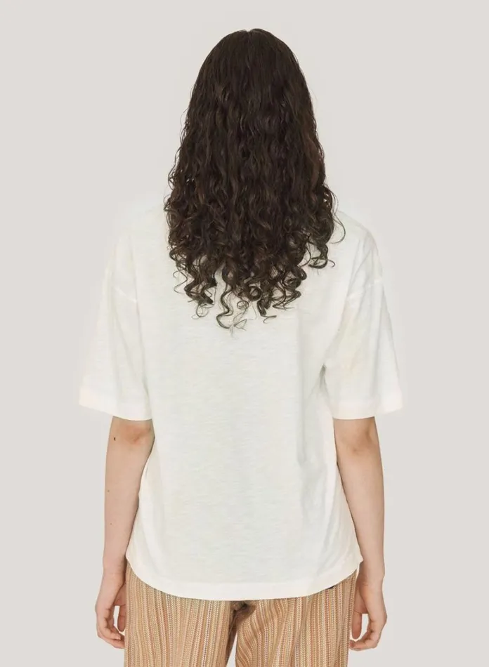Womens TShirts YMC Smile T Shirt White