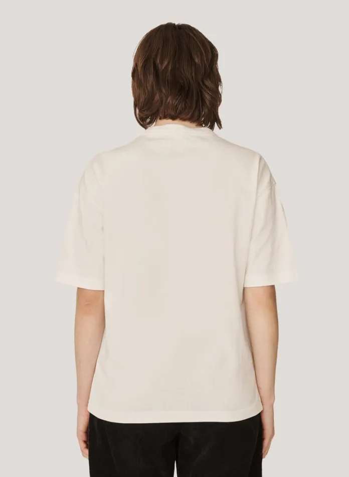 Womens TShirts YMC Triple Embroidered TShirt Ecru