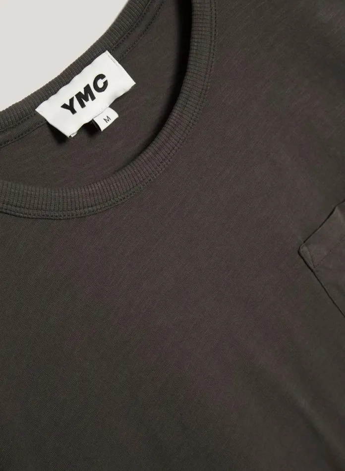 Womens TShirts YMC Worms Glow TShirt Dark Olive
