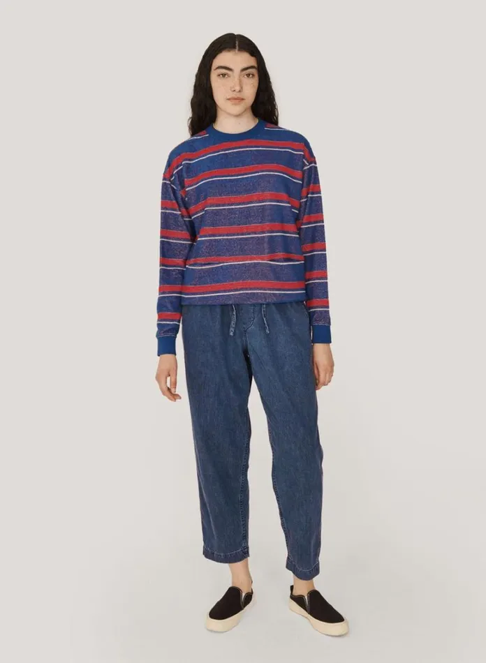 Womens Trousers YMC Alva Skate Trouser Indigo