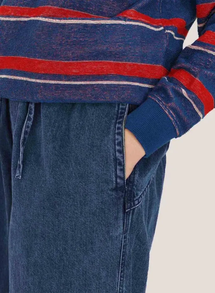 Womens Trousers YMC Alva Skate Trouser Indigo