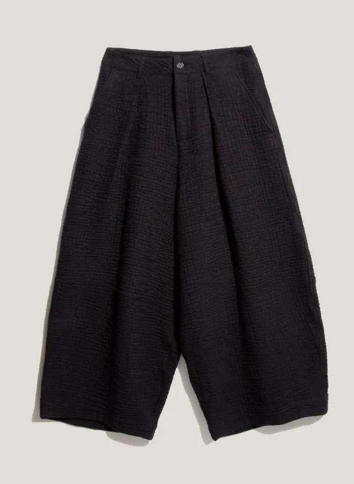 Womens Trousers YMC Deadbeat Textured Trousers Black