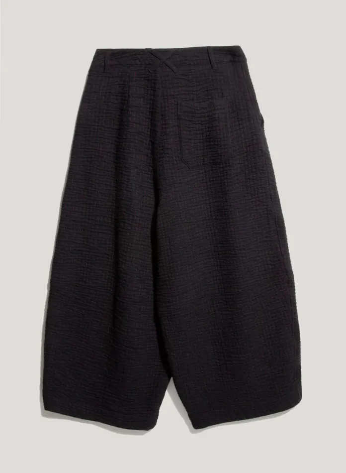 Womens Trousers YMC Deadbeat Textured Trousers Black