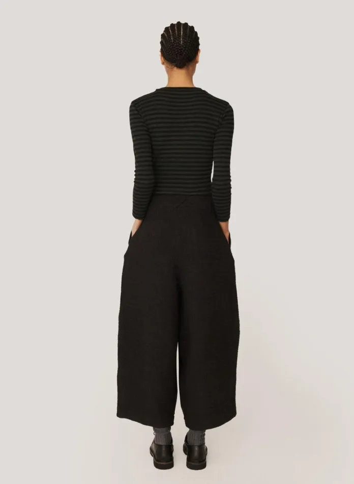 Womens Trousers YMC Deadbeat Textured Trousers Black