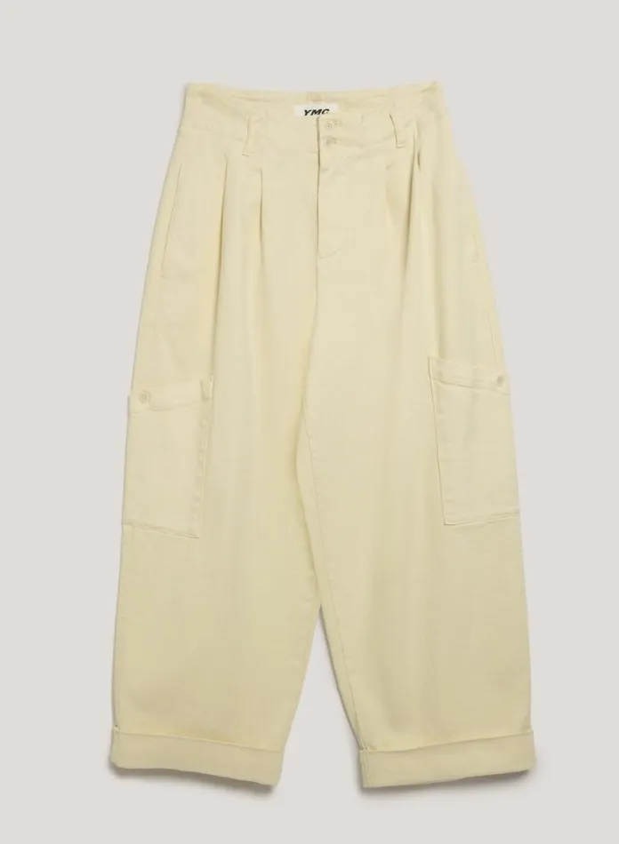 Womens Trousers YMC Grease Trouser Ecru