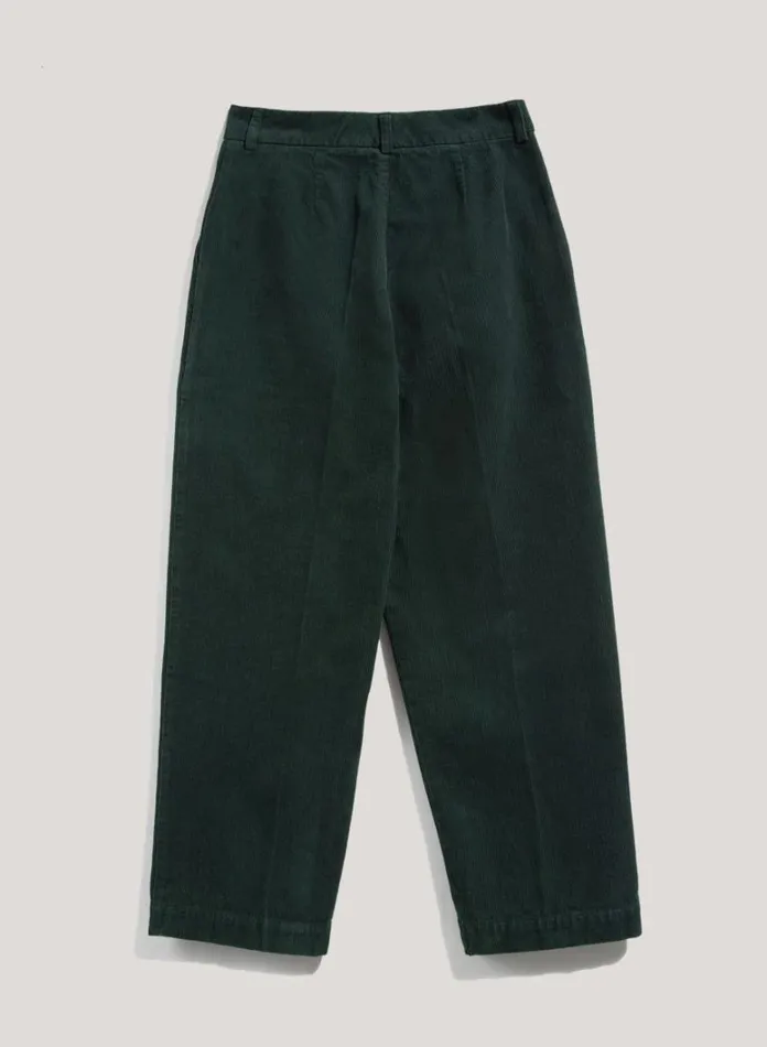 Womens Trousers YMC Market Corduroy Trousers Green