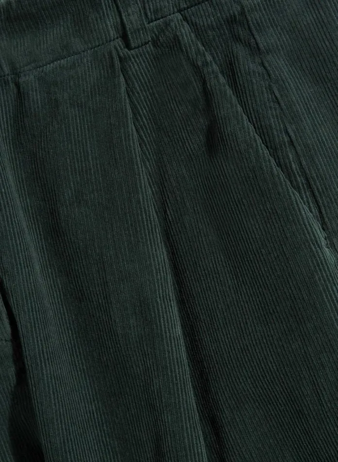 Womens Trousers YMC Market Corduroy Trousers Green
