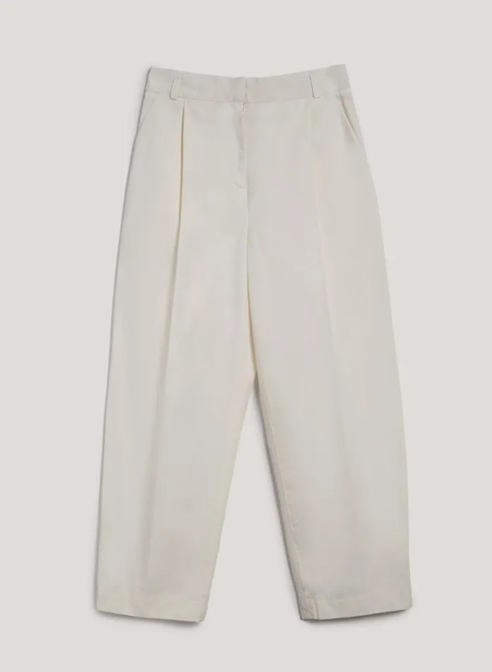 Womens Trousers YMC Market Trouser Ecru