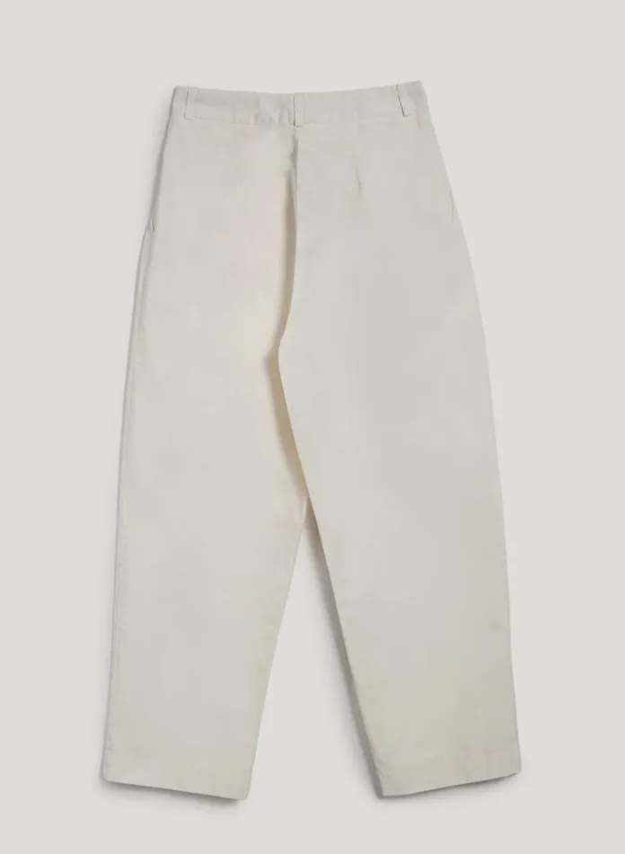 Womens Trousers YMC Market Trouser Ecru