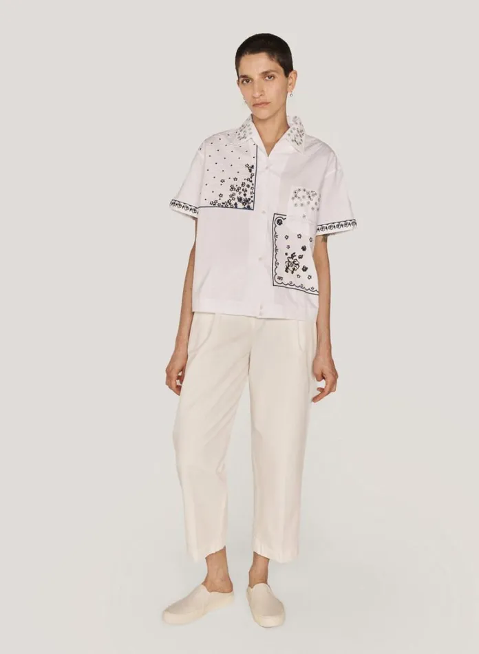 Womens Trousers YMC Market Trouser Ecru