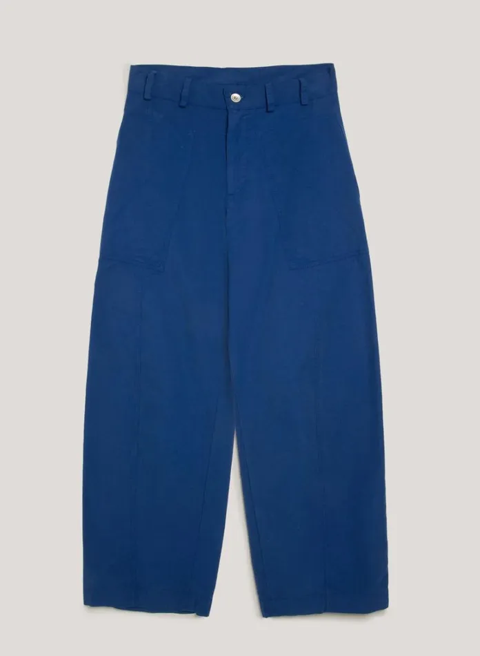 Womens Trousers YMC Peggy Trouser Blue