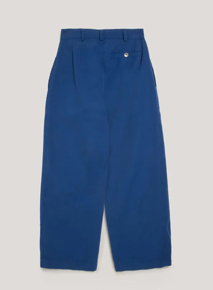 Womens Trousers YMC Peggy Trouser Blue
