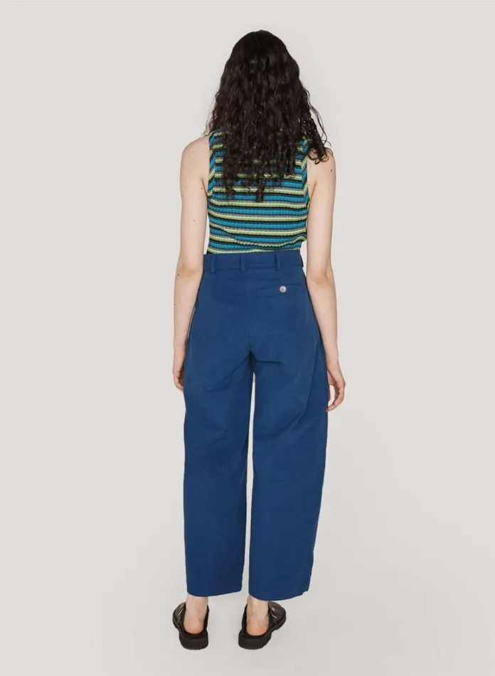 Womens Trousers YMC Peggy Trouser Blue