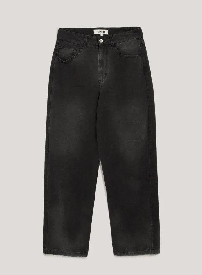 Womens Trousers YMC Silver Jean Black