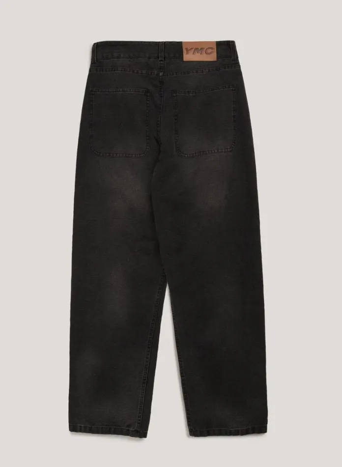 Womens Trousers YMC Silver Jean Black