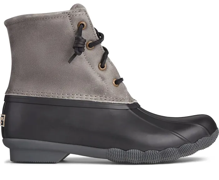 Women Saltwater Duck Boot Grey Sperry Boots