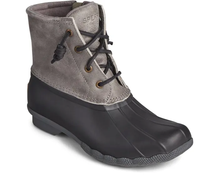 Women Saltwater Duck Boot Grey Sperry Boots Women Saltwater Duck Boot Grey Sperry Boots