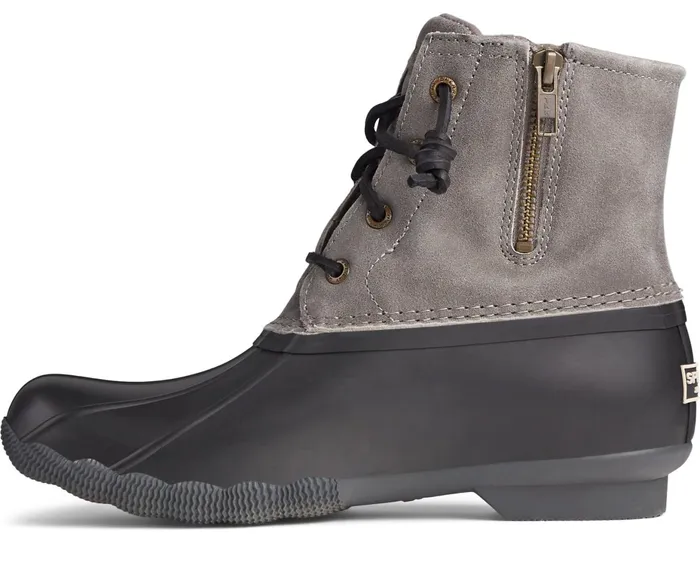 Women Saltwater Duck Boot Grey Sperry Boots Women Saltwater Duck Boot Grey Sperry Boots