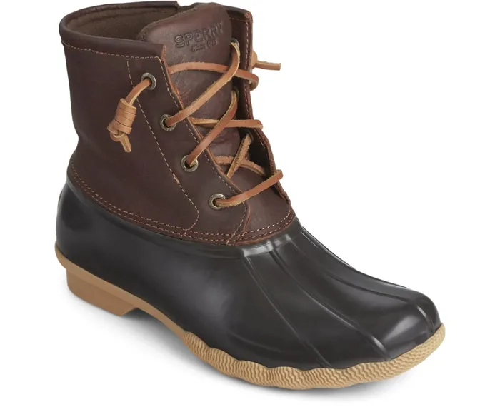 Women Saltwater Duck Boot Tan Dark Brown Sperry Boots Women Saltwater Duck Boot Tan Dark Brown Sperry Boots